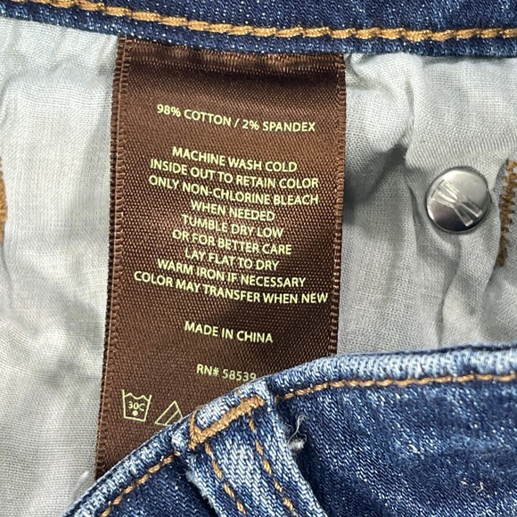 Kut From The Kloth Womens Size 8 Dark Wash Straight‎ Leg Denim Jeans - Picture 7 of 9